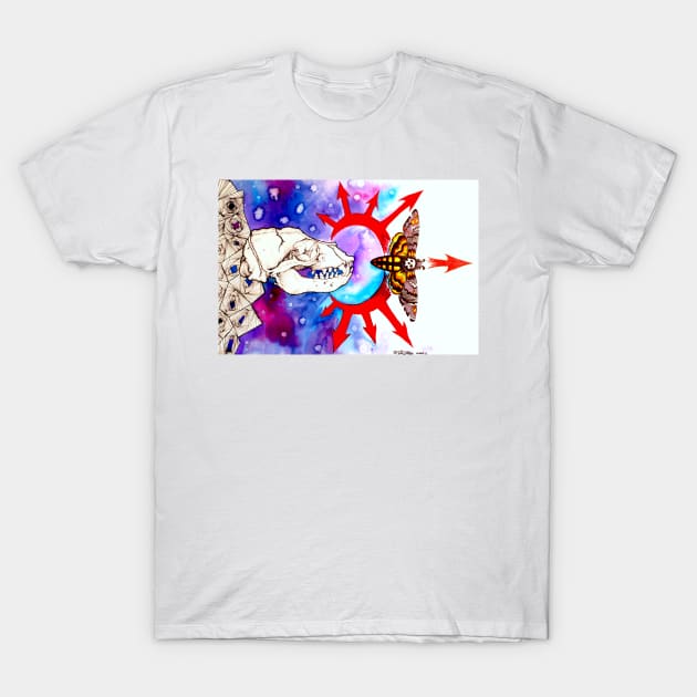 Chaos Seal Skull T-Shirt by Art of V. Cook